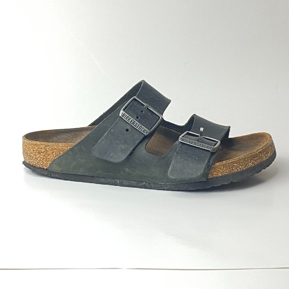 Birkenstock Arizona Habana Oiled Leather Sandal Black
